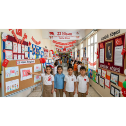 23 Nisan Sergileri İçin En Kullanışlı Okul Panosu Modelleri