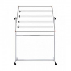 Müzik Çizgii Yazı Tahtası Laminat Çift Yüzlü Tekerli 120 140