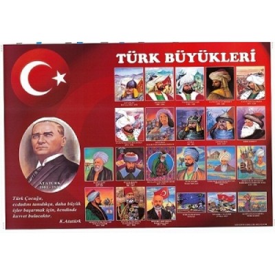 Türk Büyükleri Panosu 70x100