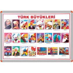 Türk Büyükleri Metal Çerçeve 70x100