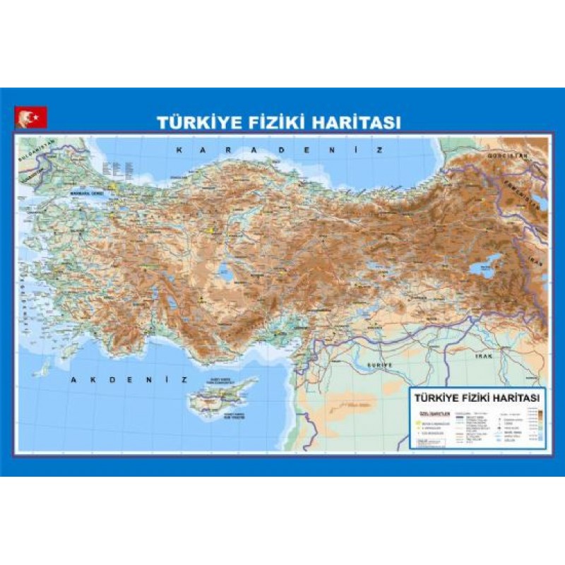 Turkiye Fiziki Harita
