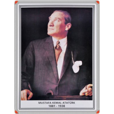 Atatürk Portresi Metal Çerçeve 35x50