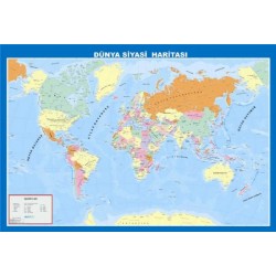 Dünya Siyasi Fiziki Haritası