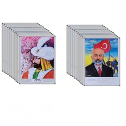 Türk Büyükleri Seti Metal Çerçeve 23lü Set