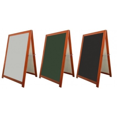 Ahşap Ayaklı A Pano Yazı Tahtası 40x55 cm | Çift Taraflı Kafe Panosu Ahşap Ayaklı A Pano Yazı Tahtası 40x55 cm | Çift Taraflı Kafe Panosu