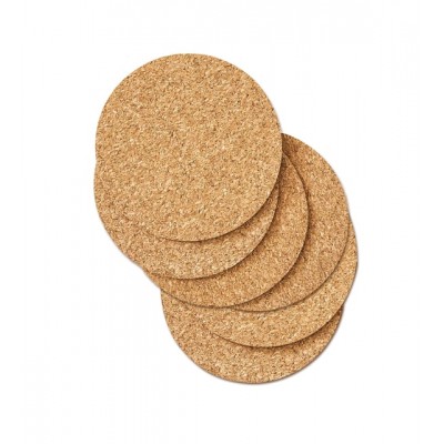 Doğal Mantar Bardak Altlığı 9 cm (5 mm Kalınlık)