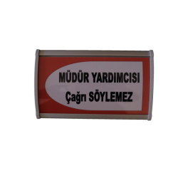 12x20 cm Kurumsal Oda ve Birim İsimliği