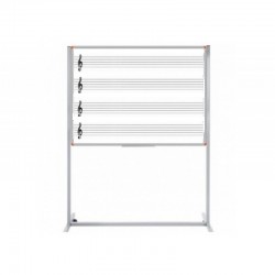 Tek Taraflı Ayaklı Müzik Yazı Tahtası - 120x200 cm Tek Yüzlü Dizekli Nota Tahtası